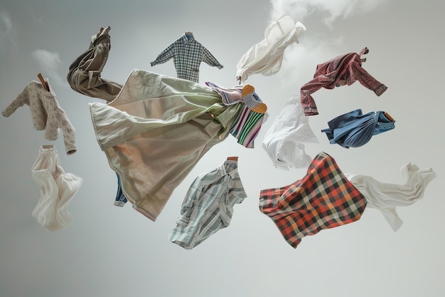 Falling Clothes